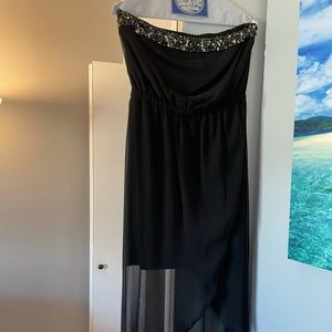 High Low Strapless Dress